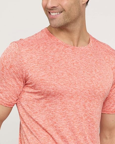 Real Essentials 5 Pack: Men’s Short Sleeve Dry Fit T-Shirts – Moisture Wicking Athletic Workout Gym Fitness Casual Tees