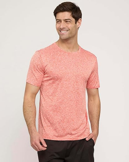 Real Essentials 5 Pack: Men’s Short Sleeve Dry Fit T-Shirts – Moisture Wicking Athletic Workout Gym Fitness Casual Tees